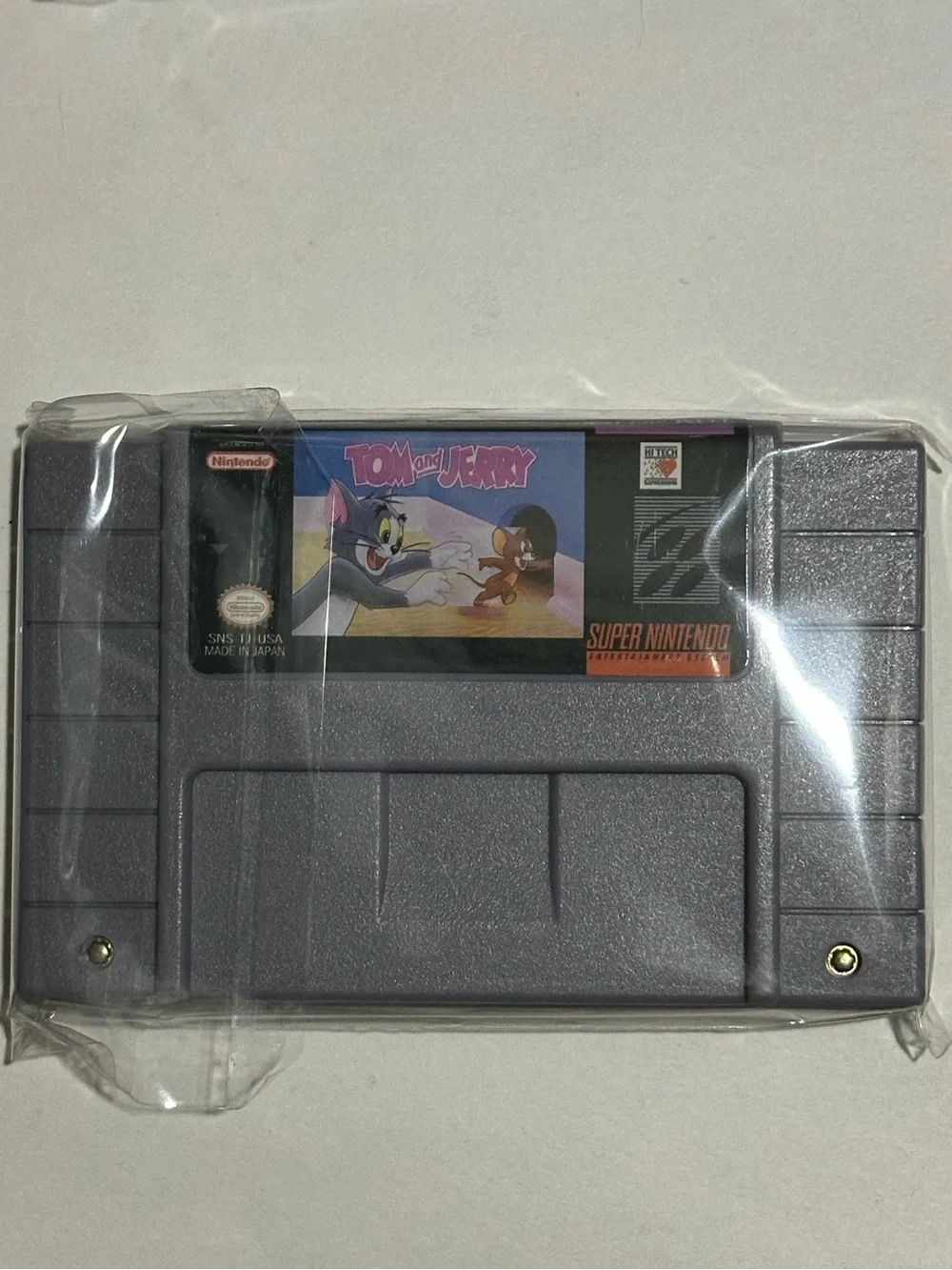 Super Nintendo Tom & Jerry Game Cartridge - Gray